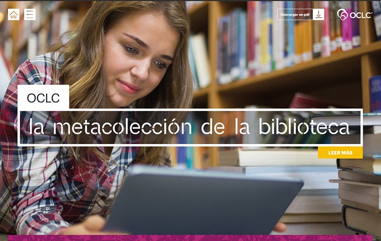 Portada: ebook WorldCat potencia las colecciones de bibliotecas