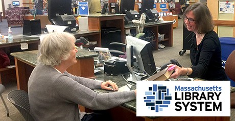 Reference desk at Cary Memorial Library