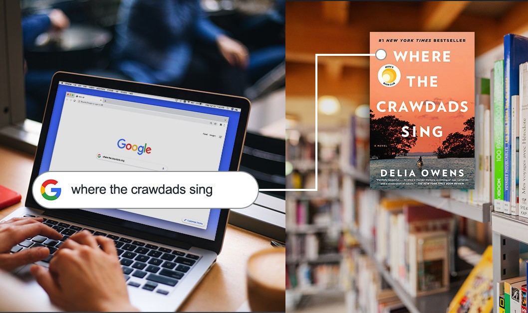 Photo illustration: Library links in Google