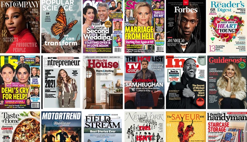 Illustratie: Selectie van digitale tijdschriften