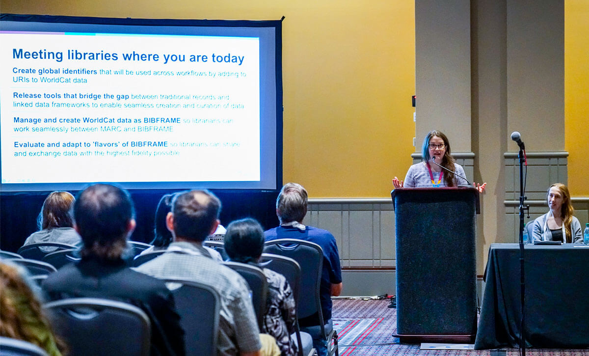 Photo: OCLC presentation at ALA Annual