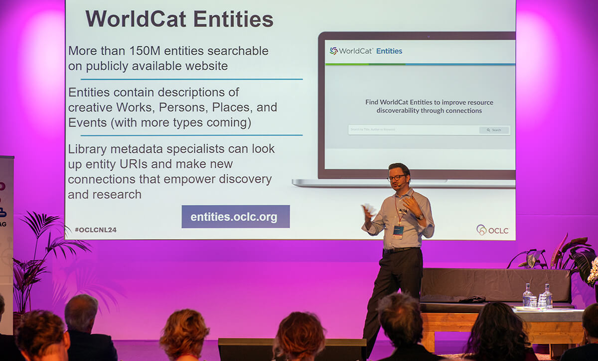 Photo: Presentation at OCLC Contactdag