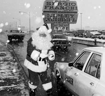 照片：圣诞老人，拉斯维加斯，1974 年
