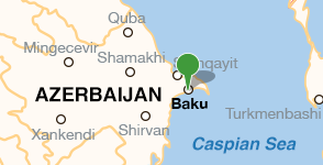 Map showing location of ADA University