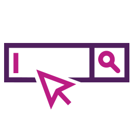 Pictogram: intuïtief zoeken