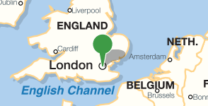 Map showing location of UCL