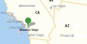 Carte indiquant l'emplacement de Saddleback College