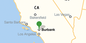 Mapa de la ubicación de Woodbury University