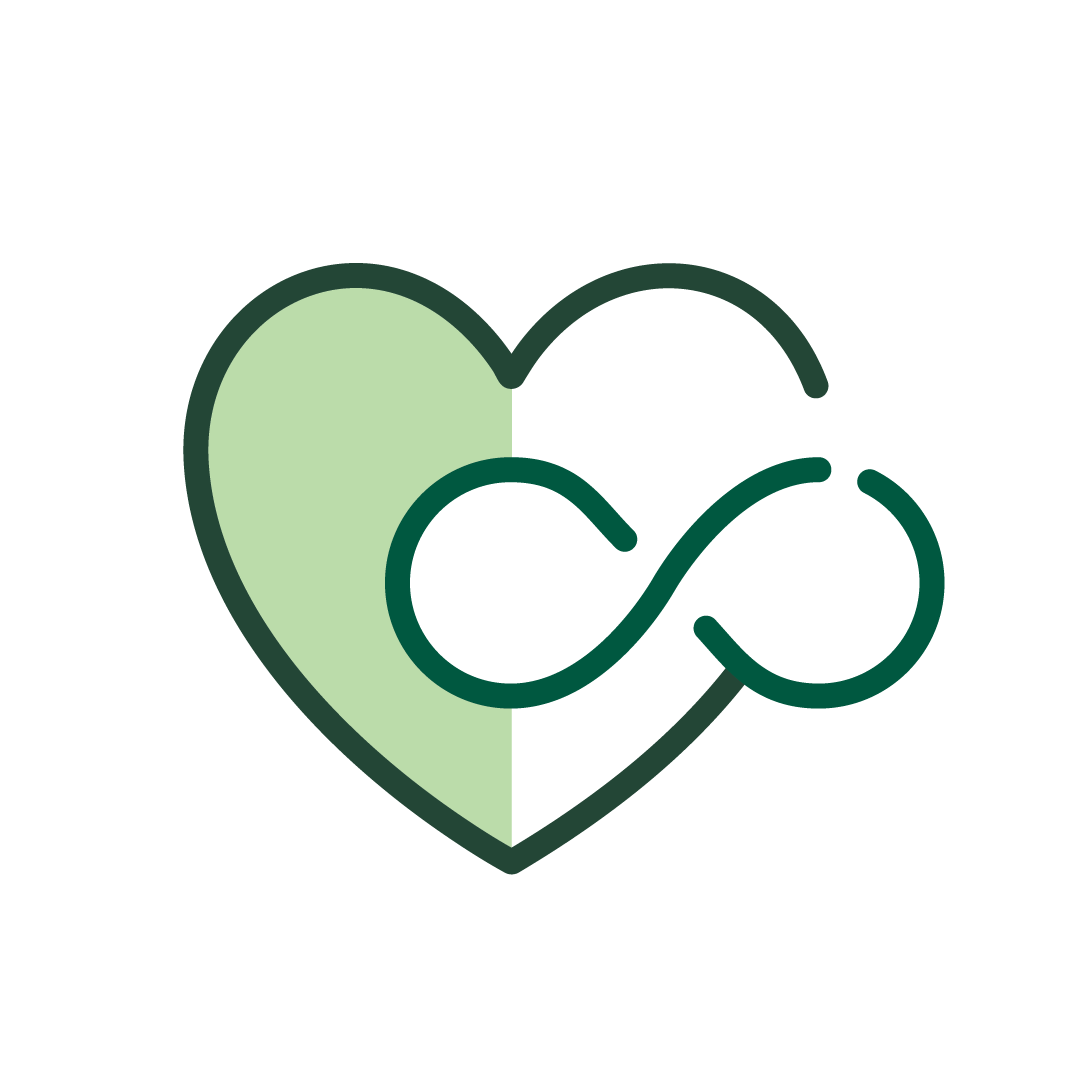 图标：心形和无穷大符号