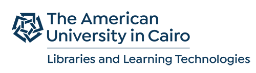 The American University in Cairo logo